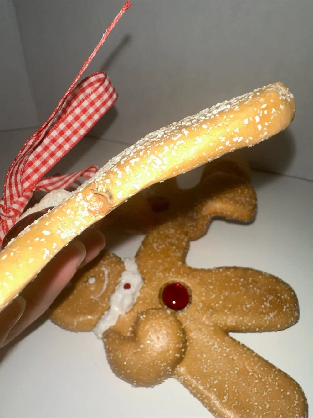 Set of 3 Gingerbread Cookie Ornaments 6”